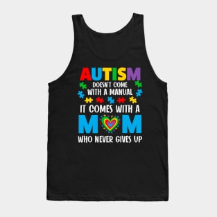 Autism Mom Puzzle Piece Autism Awareness Gift for Birthday, Mother's Day, Thanksgiving, Christmas Tank Top